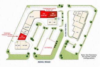 431-487 S Nova Rd, Ormond Beach, FL à louer Plan de site– Image 2 sur 7