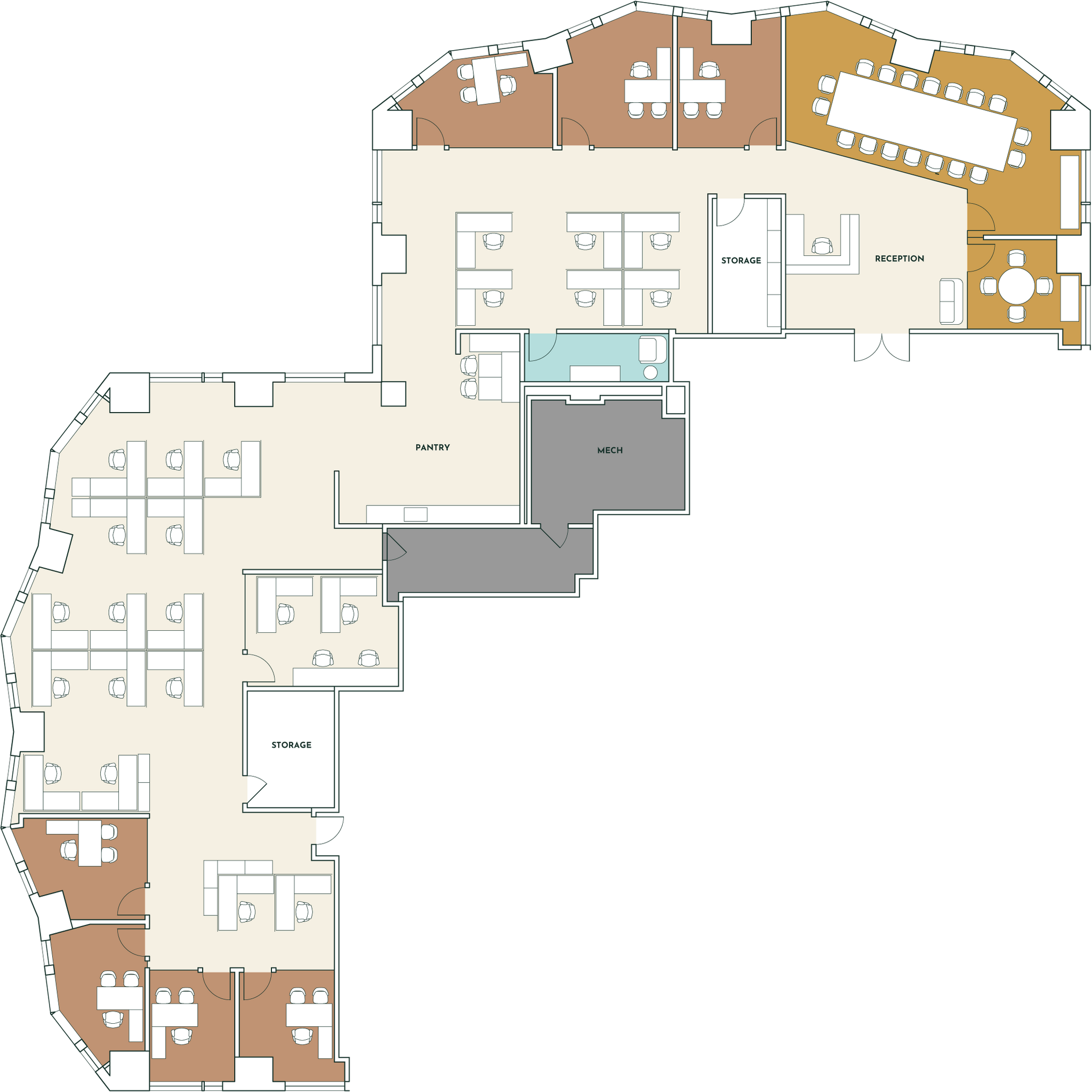 633 W 5th St, Los Angeles, CA à louer Plan d’étage– Image 1 sur 1