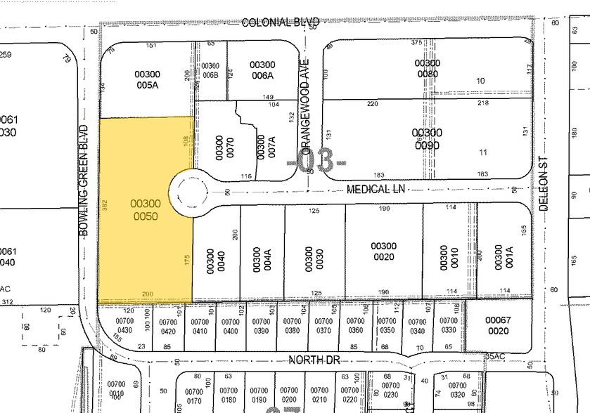 1620 Medical Ln, Fort Myers, FL à louer - Plan cadastral – Image 2 sur 13