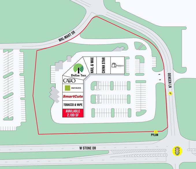 2400 W Stone Dr, Kingsport, TN à louer - Plan de site – Image 2 sur 5