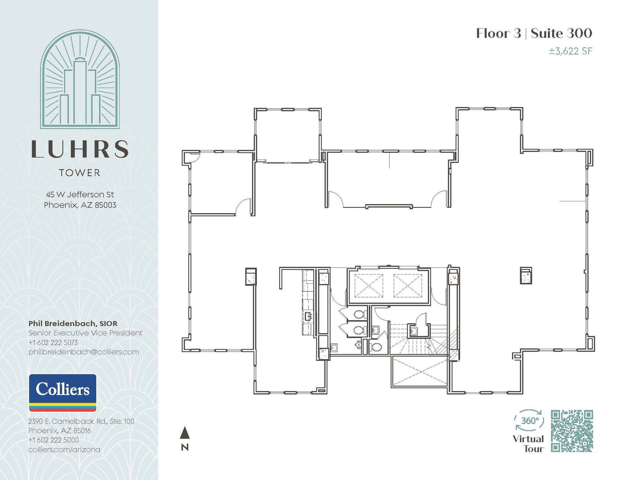 45 W Jefferson St, Phoenix, AZ à louer Plan d’étage– Image 1 sur 10