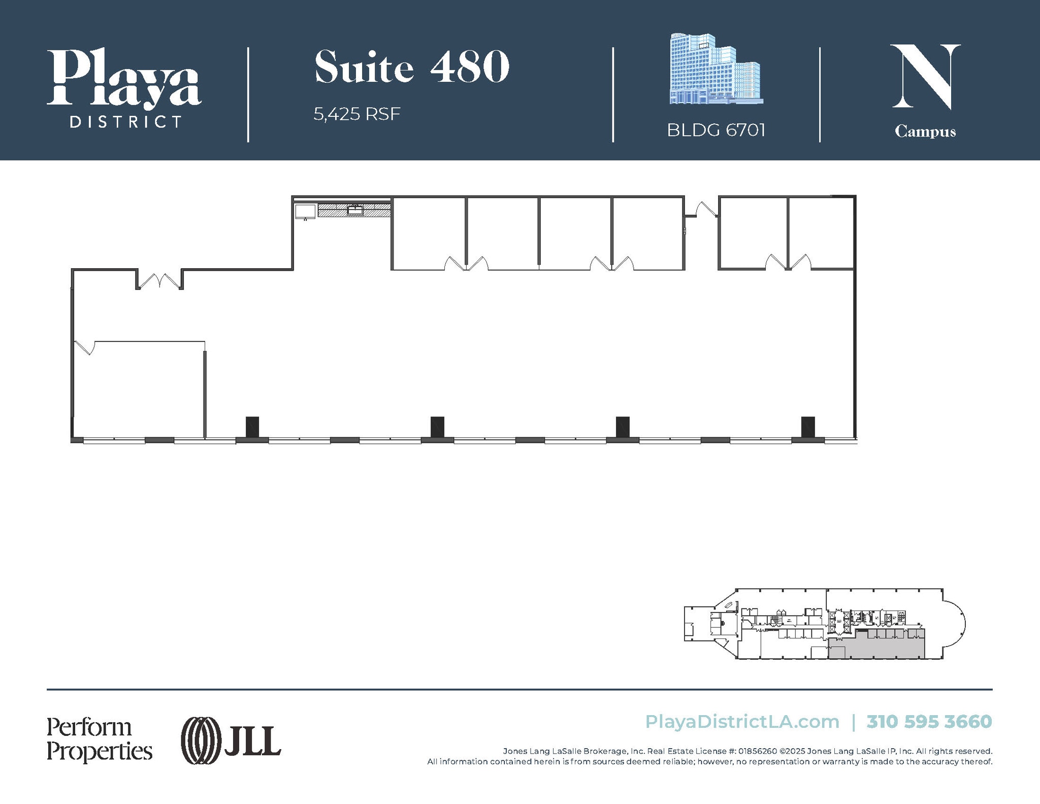 6100 Center Dr, Los Angeles, CA à louer Plan d’étage– Image 1 sur 1