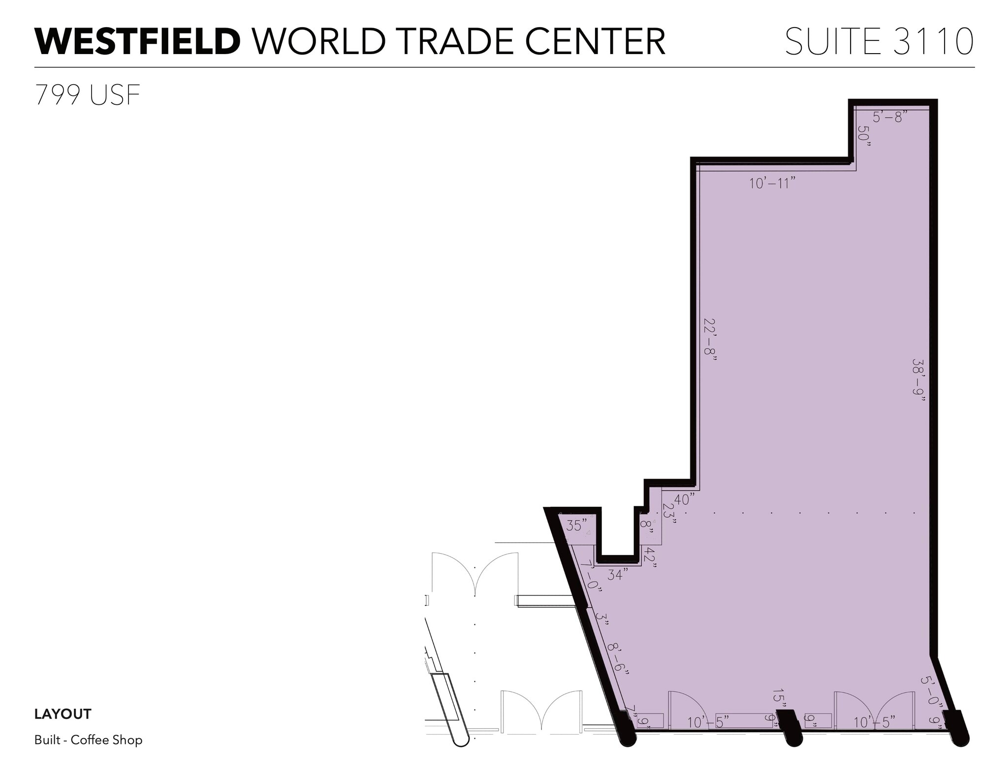 185 Greenwich St, New York, NY à louer Plan d’étage– Image 1 sur 3
