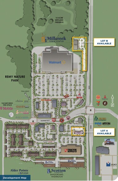 Battle Ground Retail Sites portefeuille de 2 biens à vendre sur LoopNet.fr - Plan de site – Image 2 sur 6