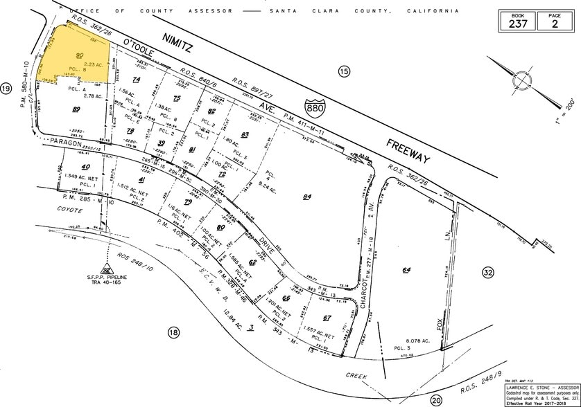 2109 O'Toole Ave, San Jose, CA à vendre - Plan cadastral – Image 2 sur 6