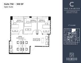 16415 Addison Rd, Addison, TX à louer Plan d’étage– Image 1 sur 1