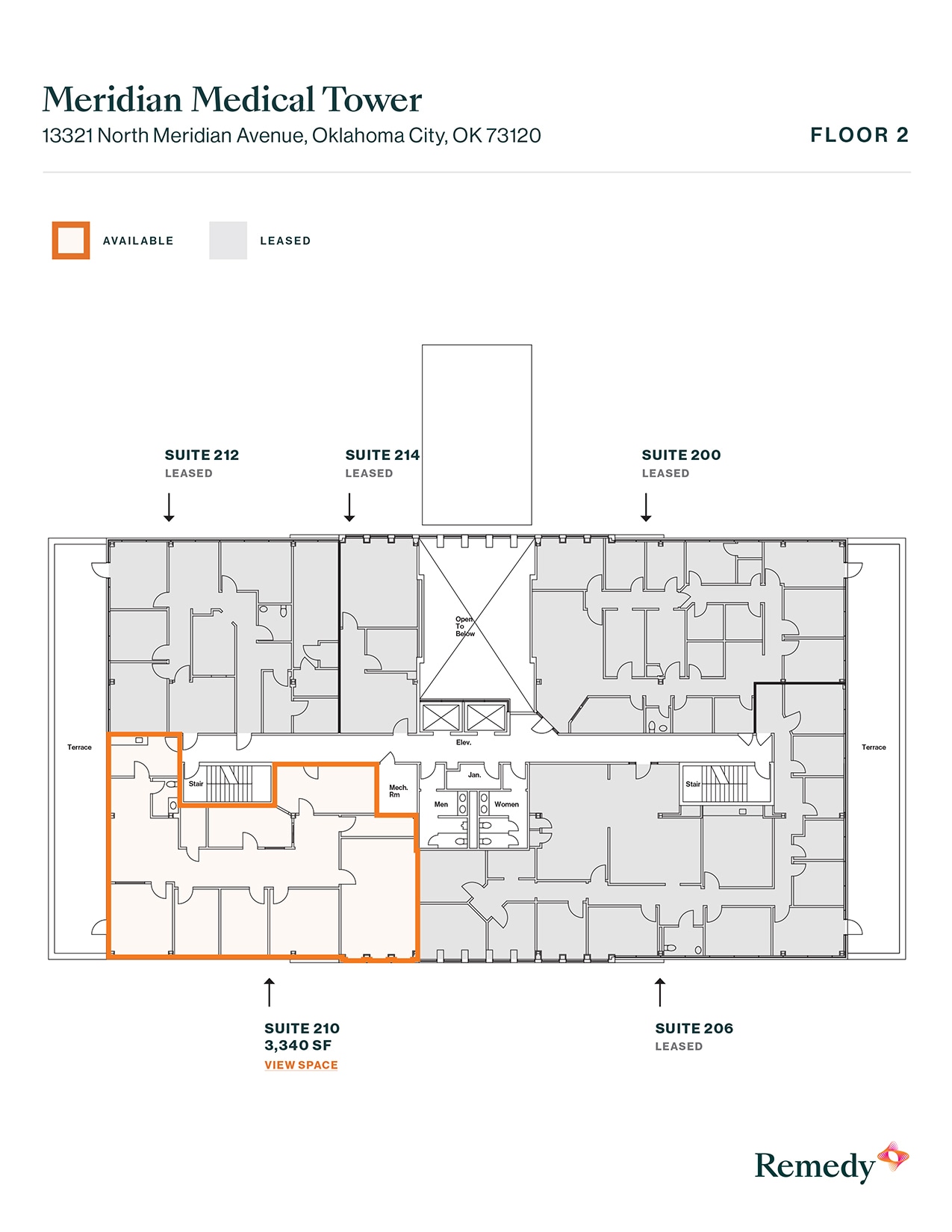 13321 N Meridian Ave, Oklahoma City, OK à louer Plan d’étage– Image 1 sur 1