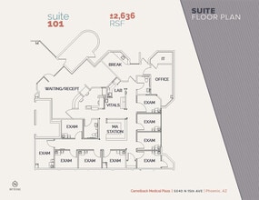 5040 N 15th Ave, Phoenix, AZ à louer Plan d’étage– Image 1 sur 1