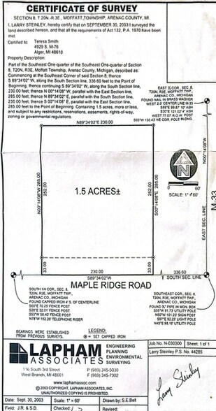 8038 Maple Ridge Rd, Alger, MI à vendre - Autre – Image 2 sur 2