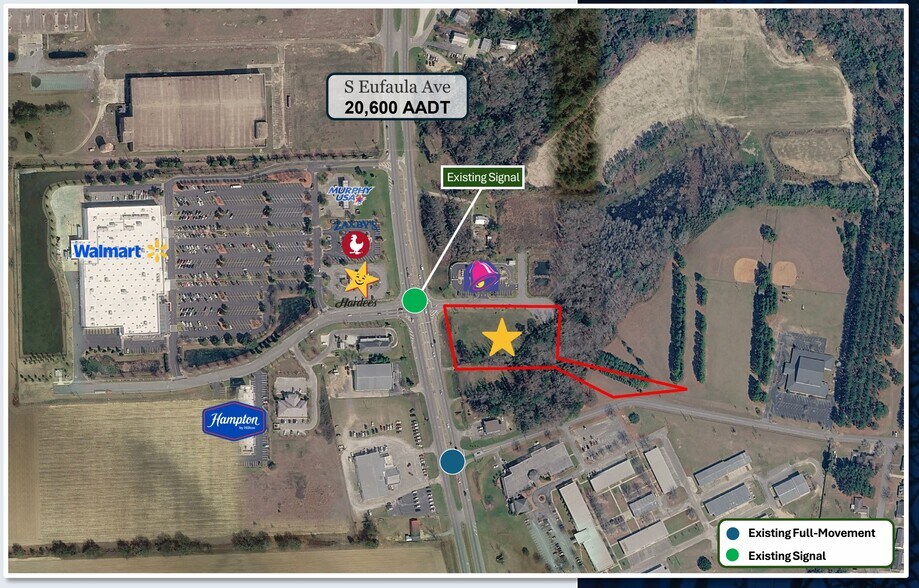 3200 S Eufaula Ave, Eufaula, AL à louer - Aérien – Image 2 sur 4