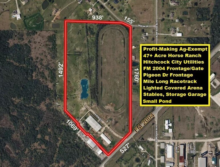 7602 FM 2004 Rd, Hitchcock, TX à vendre - Aérien – Image 2 sur 46
