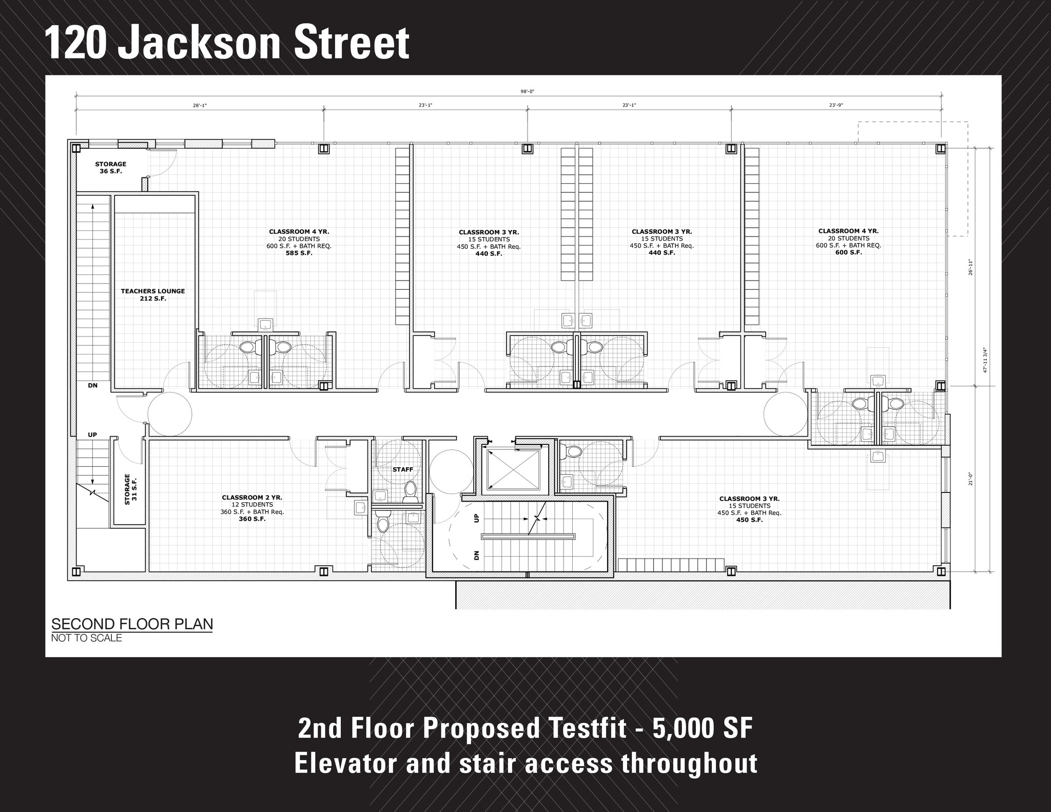 120 Jackson St, Brooklyn, NY à louer Plan d’étage– Image 1 sur 3