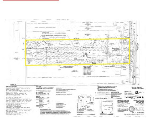 6490 Inkster Rd, Romulus, MI à vendre - Plan cadastral – Image 2 sur 2