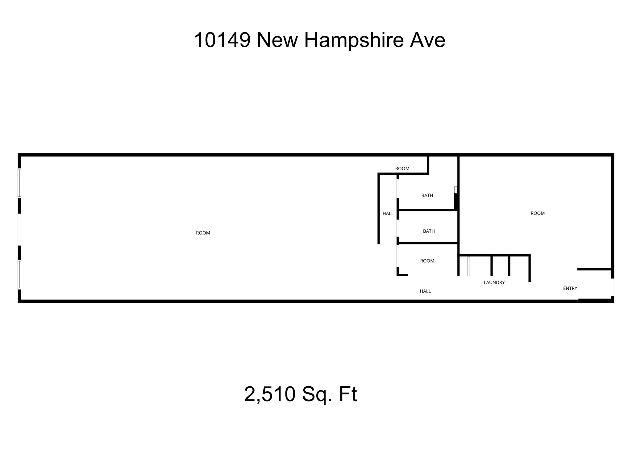 10107 New Hampshire Ave, Silver Spring, MD à louer Plan de site– Image 1 sur 1
