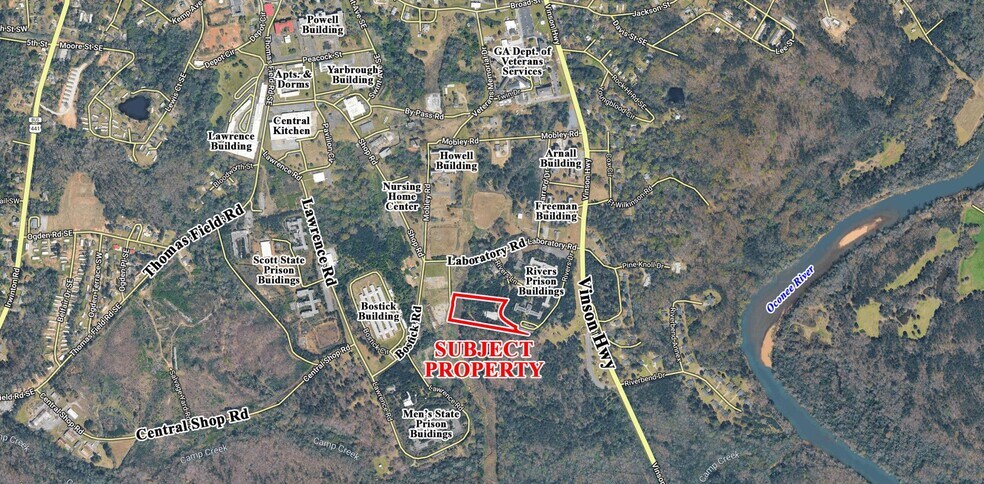 Rivers Lane, Off Laboratory Rd, Milledgeville, GA à vendre - Aérien – Image 2 sur 4