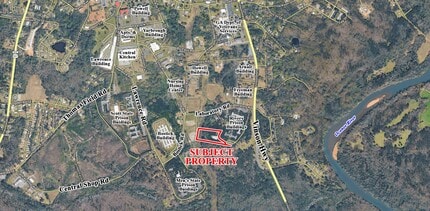 Rivers Lane, Off Laboratory Rd, Milledgeville, GA - Vue aérienne vue de carte