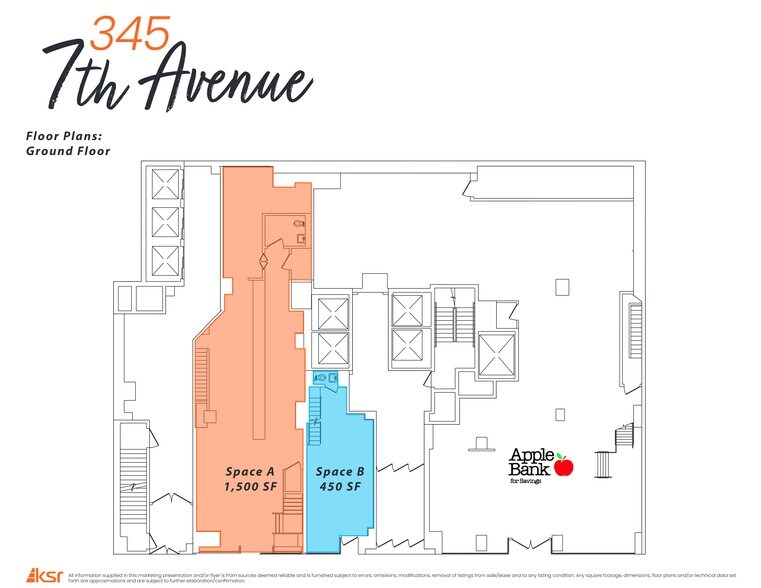 345 Seventh Ave, New York, NY à louer - Plan de site – Image 1 sur 16