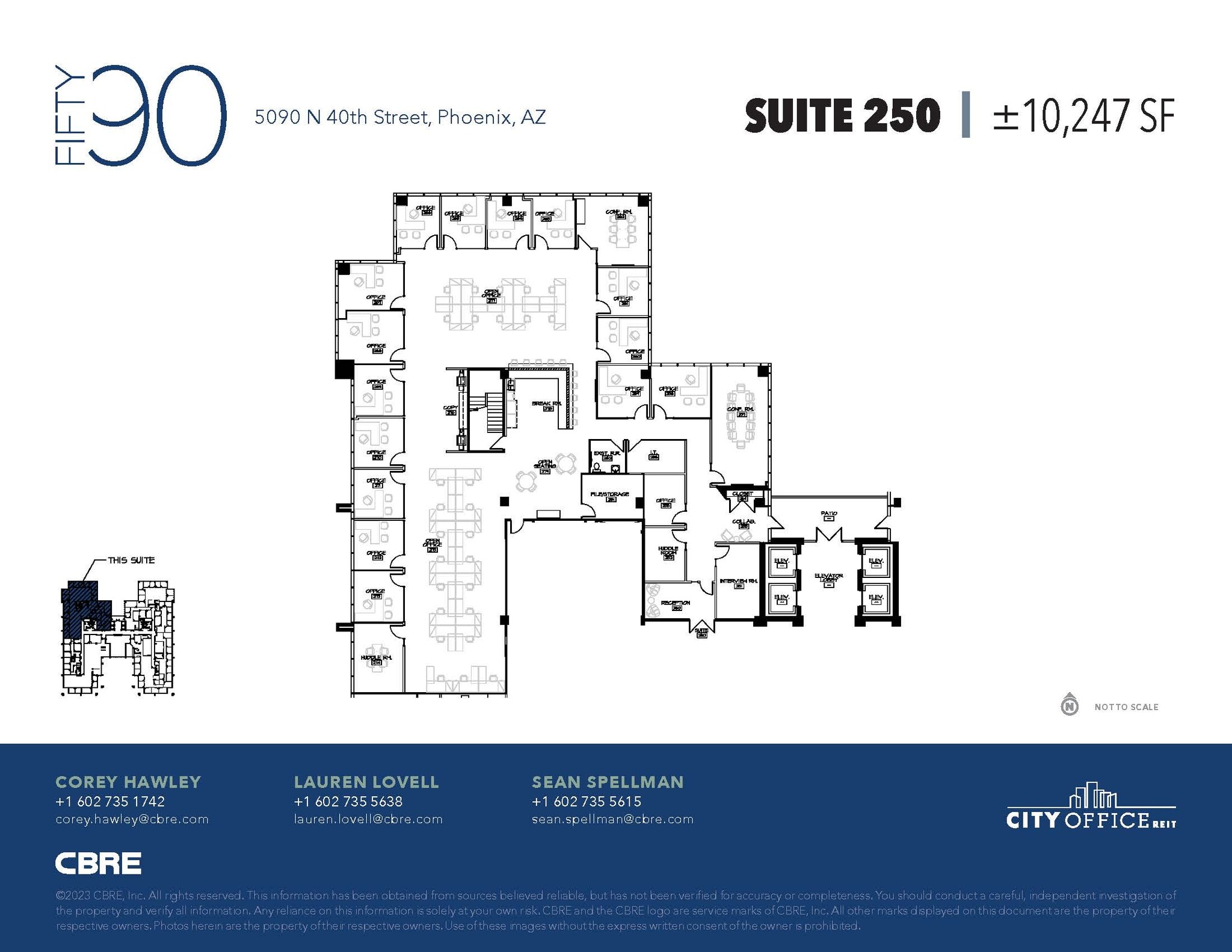 5090 N 40th St, Phoenix, AZ à louer Plan d’étage– Image 1 sur 1