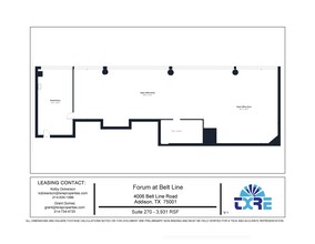 4004 Belt Line Rd, Addison, TX à louer Plan d’étage– Image 1 sur 1