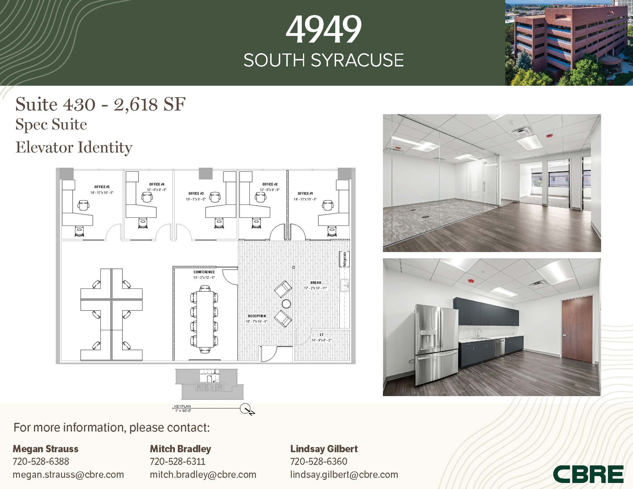 4949 S Syracuse St, Denver, CO à louer Plan d’étage– Image 1 sur 4