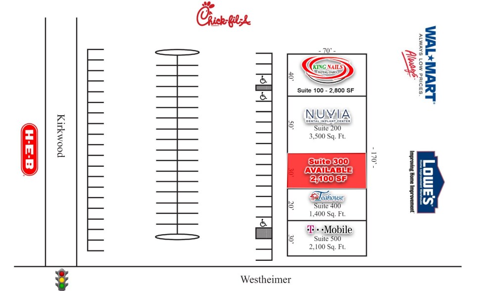 2600 S Kirkwood Dr, Houston, TX à louer - Plan de site – Image 3 sur 4