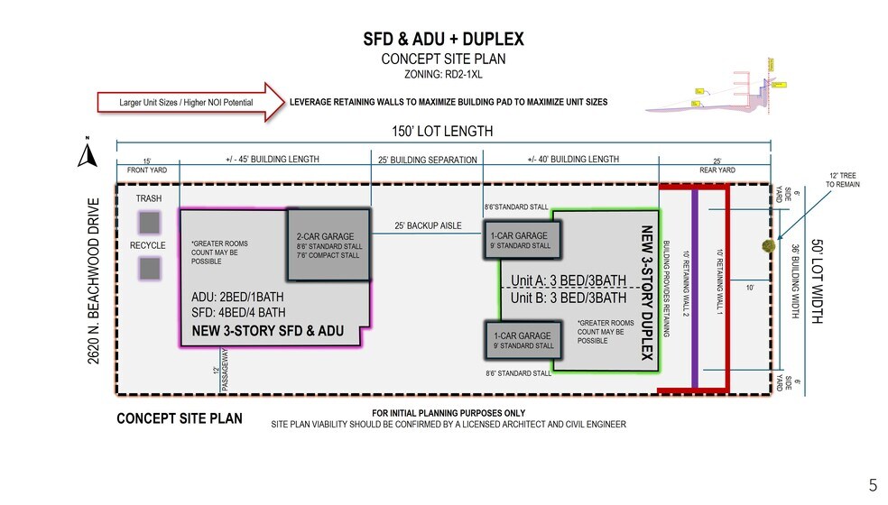 2620 N Beachwood Dr, Los Angeles, CA à vendre - Plan de site – Image 3 sur 7