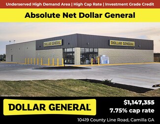 Plus de détails pour 10419 County Line Rd, Camilla, GA - Local commercial à vendre