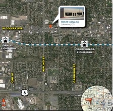 9885 W Colfax Ave, Lakewood, CO - Vue aérienne vue de carte