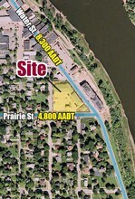 421-431 Water St, Prairie Du Sac, WI - Vue aérienne vue de carte