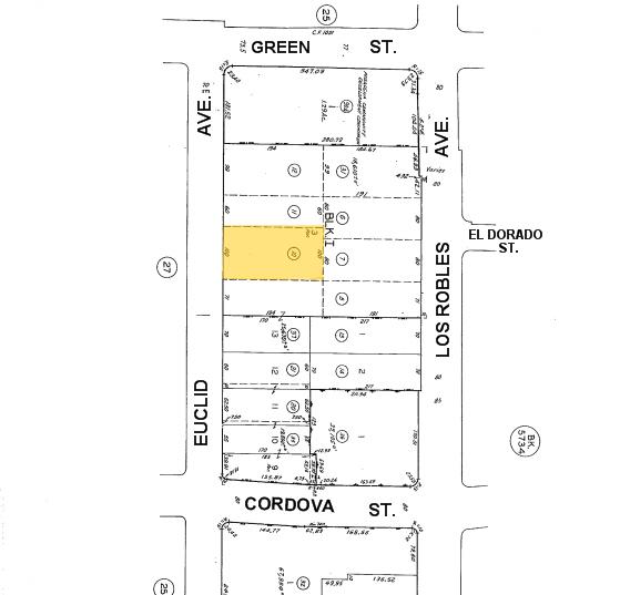 130 S Euclid Ave, Pasadena, CA à louer - Plan cadastral – Image 2 sur 12