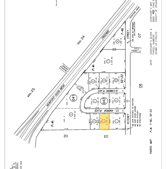 1917 E Saint Andrew Pl, Santa Ana, CA à louer - Plan cadastral – Image 3 sur 3