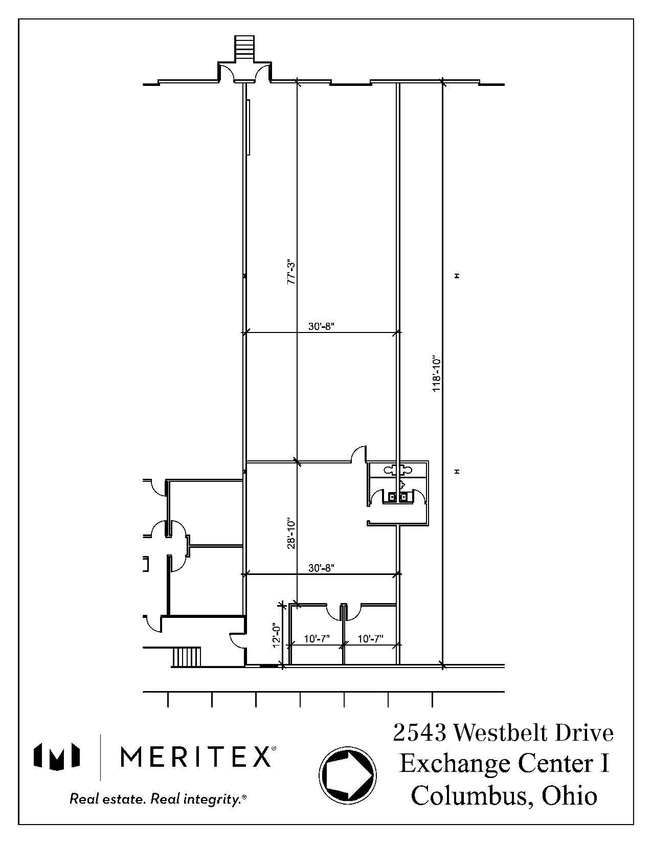 2541-2559 Westbelt Dr, Columbus, OH à louer Plan d’étage– Image 1 sur 2