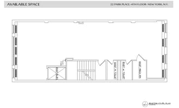 22 Park Pl, New York, NY à louer Plan d’étage– Image 1 sur 2