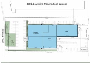 4900 Boul Thimens, Montréal, QC à louer Plan de site– Image 2 sur 3