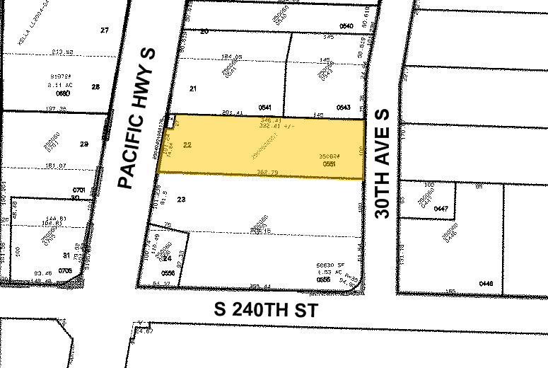 23830 Pacific Hwy S, Kent, WA à louer - Plan cadastral – Image 2 sur 6