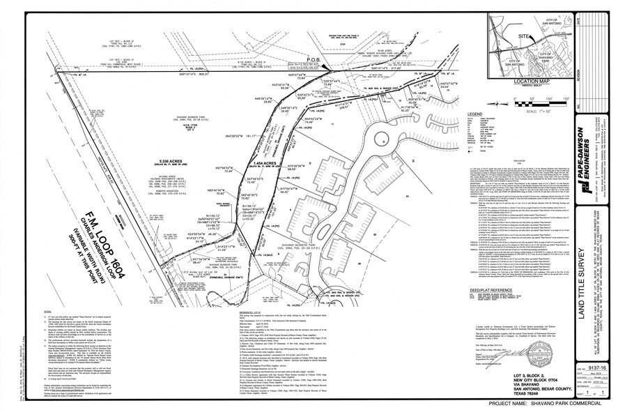 1604 Access/Lockhill Selma RD, San Antonio, TX à vendre - Plan cadastral – Image 3 sur 13