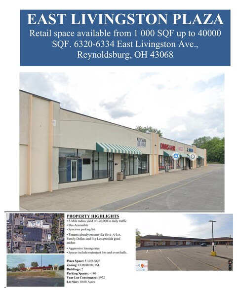 6300-6334 E Livingston Ave, Reynoldsburg, OH à louer - Photo de l’immeuble – Image 3 sur 12