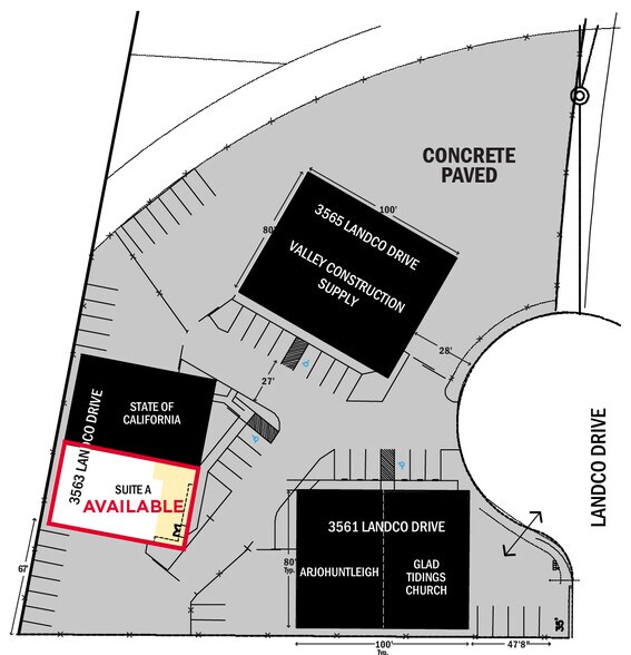 3563 Landco Dr, Bakersfield, CA à louer - Photo de l’immeuble – Image 2 sur 3