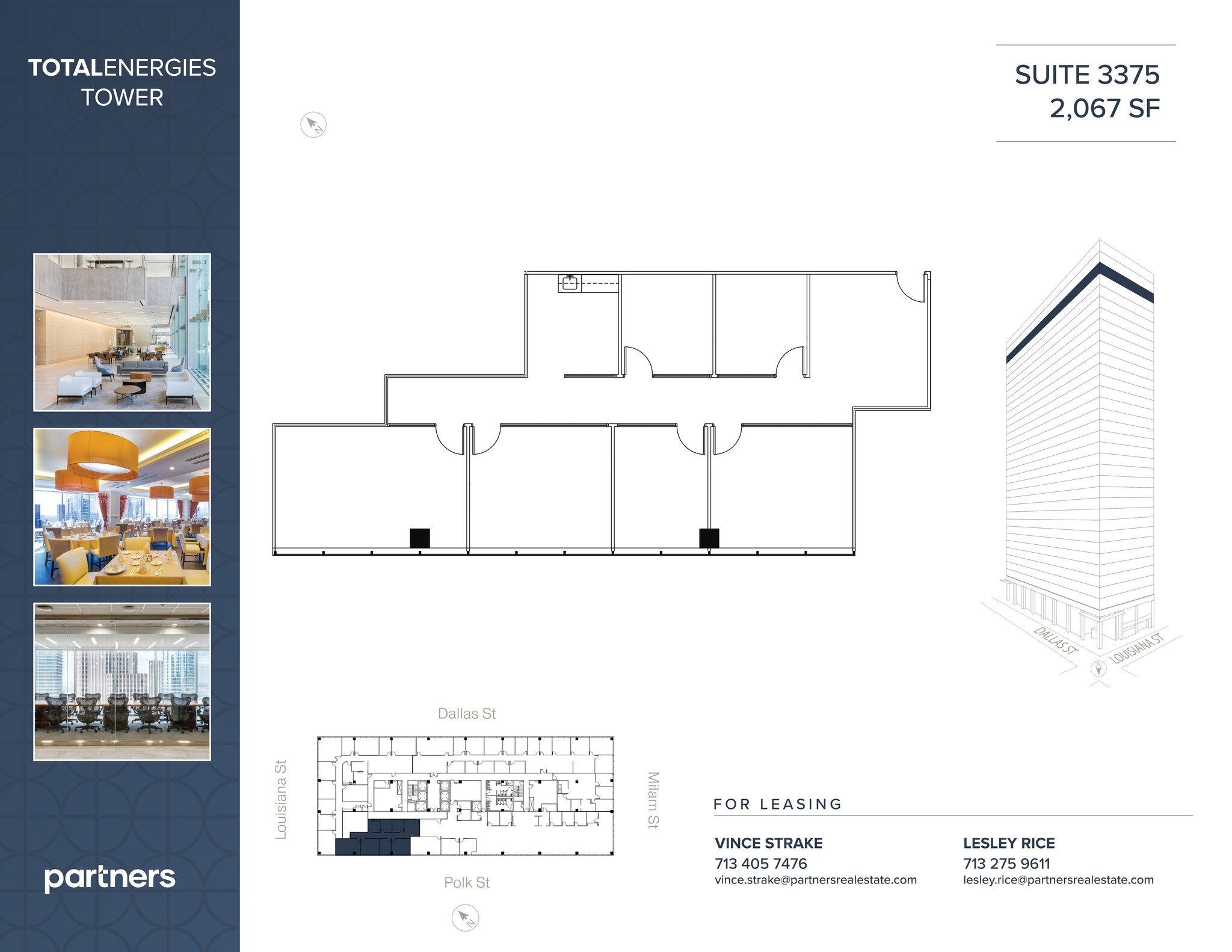 1201 Louisiana St, Houston, TX à louer Plan de site– Image 1 sur 2