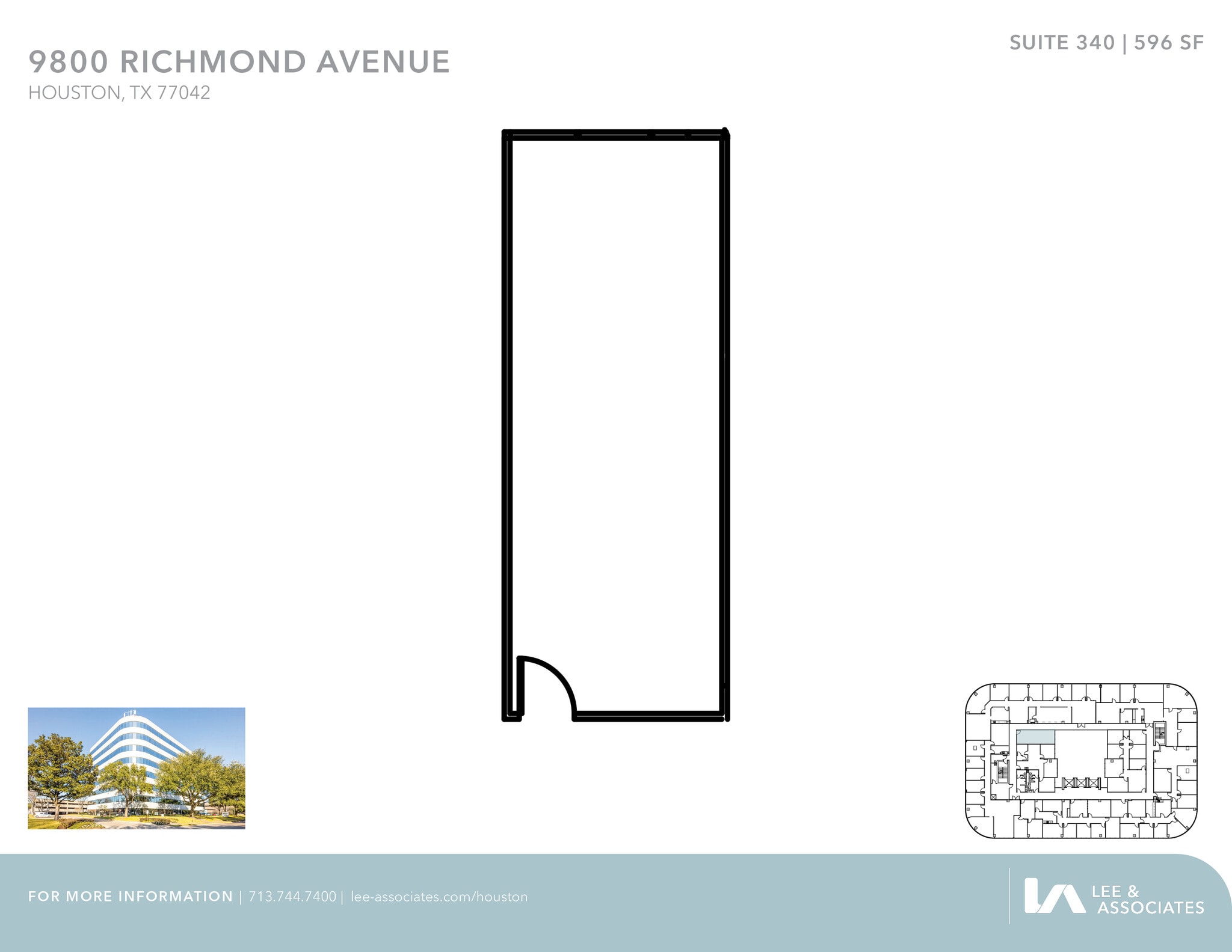 9800 Richmond Ave, Houston, TX à louer Plan d’étage– Image 1 sur 1