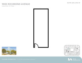 9800 Richmond Ave, Houston, TX à louer Plan d’étage– Image 1 sur 1