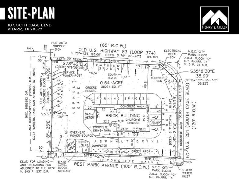 10 S Cage Blvd, Pharr, TX à louer - Plan de site – Image 3 sur 3
