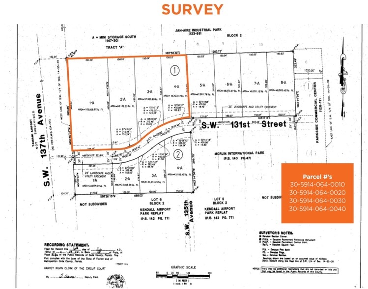 13135 SW 137th Ave, Miami, FL à vendre - Plan cadastral – Image 2 sur 5