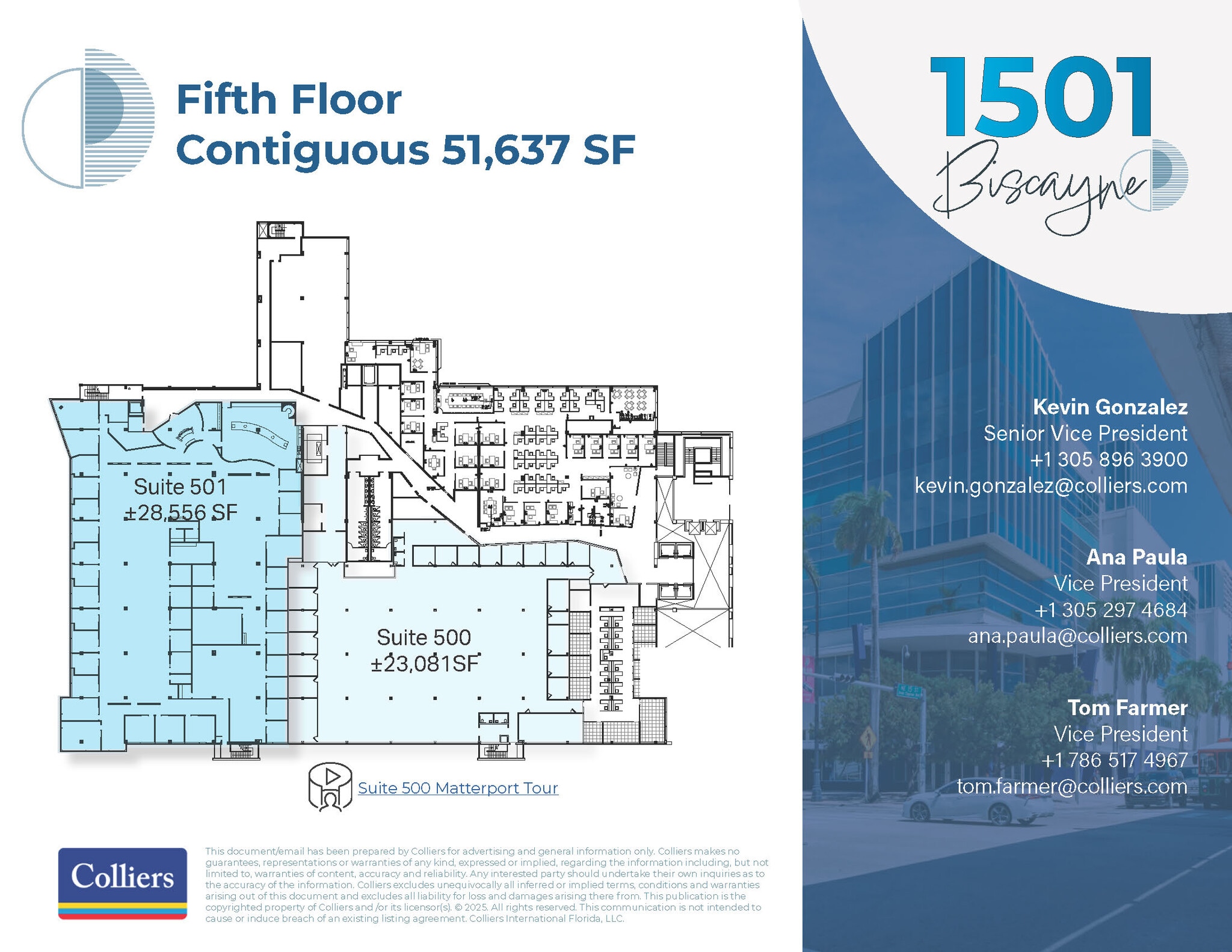 1501 Biscayne Blvd, Miami, FL à louer Plan d’étage– Image 1 sur 1
