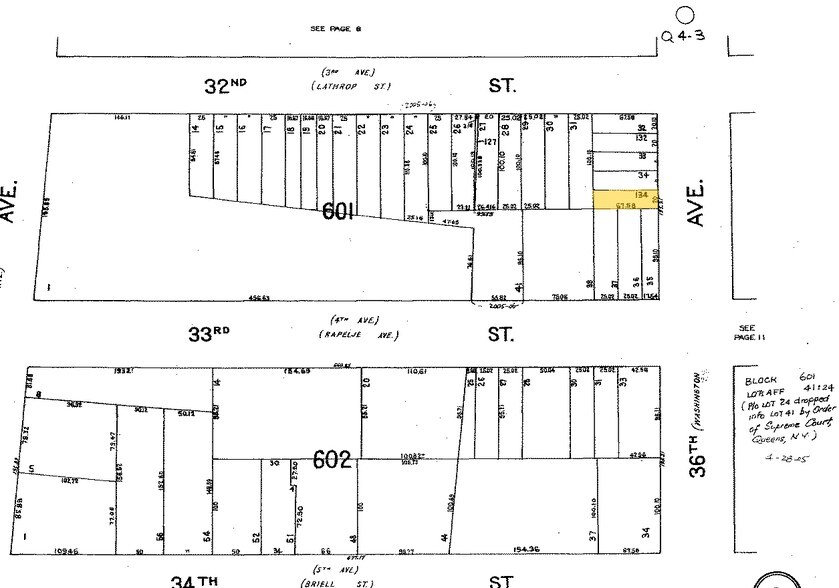 32-10 36th Ave, Long Island City, NY à louer - Plan cadastral – Image 2 sur 3