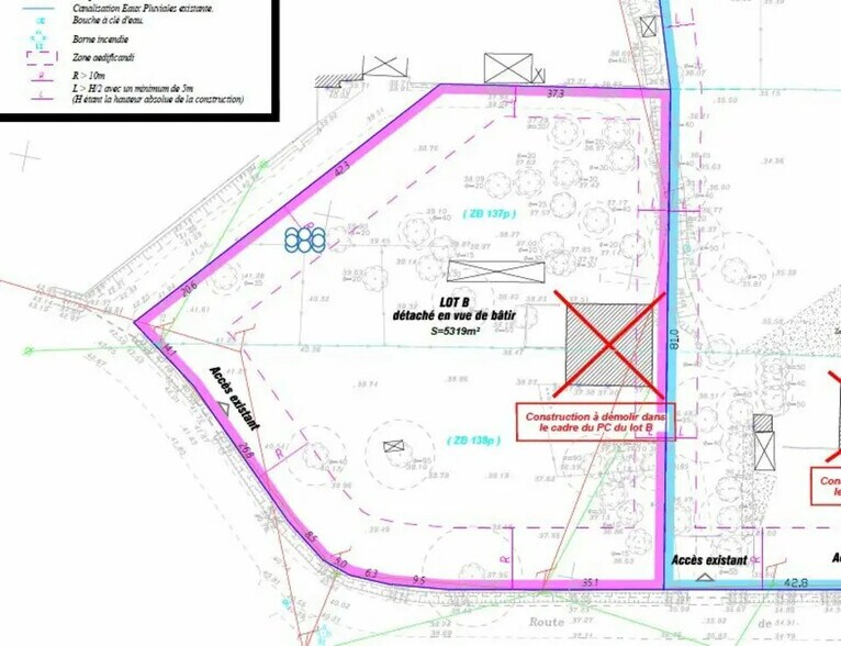 Terrain dans Montussan à vendre - Plan de site – Image 1 sur 1