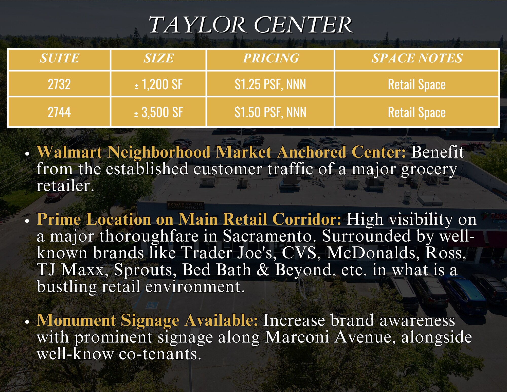 2700-2826 Marconi Ave, Sacramento, CA à louer Photo intérieure– Image 1 sur 3