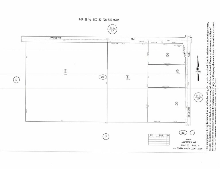 821 E Cypress Rd, Oakley, CA à vendre - Plan cadastral – Image 2 sur 2