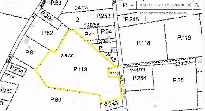 Cypress Rd, Pocomoke City, MD à vendre - Plan cadastral – Image 2 sur 2