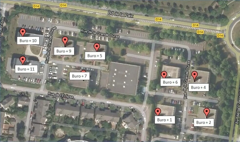 18 Boulevard De La Paix, Cergy à louer - Plan de site – Image 3 sur 4